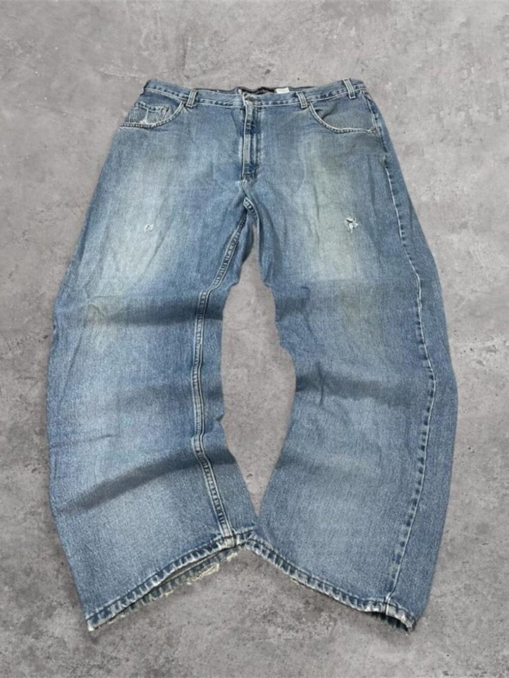 Vintage Levis Sivertab jeans Blue Baggy Faded Jeans Mens 40x32